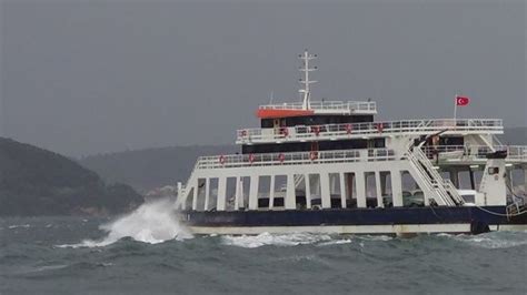 Зanakkale''de feribot seferleri yapэlamэyor